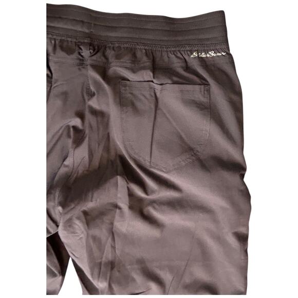 NWOT Women's Brown Polar Fleece-Lined  5 Pocket Cargo Pull-On Pants Size Large - Picture 5 of 7